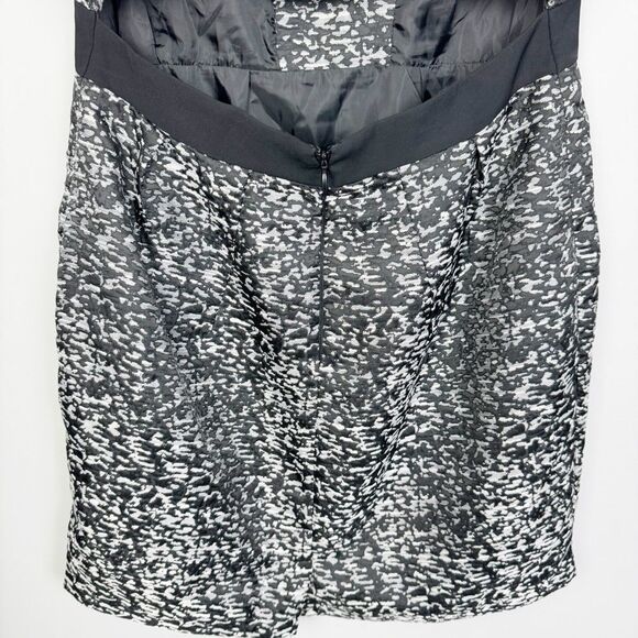 ASOS | NEW Silver & Black Cutout Back V-Neck Mini Dress Women’s Size 12 - Picture 8 of 9